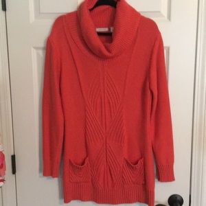 Large Boston Proper coral sweater